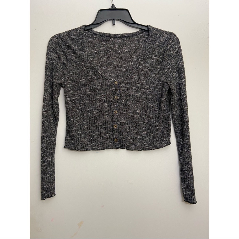 Forever 21 Button Up Crop Sweater